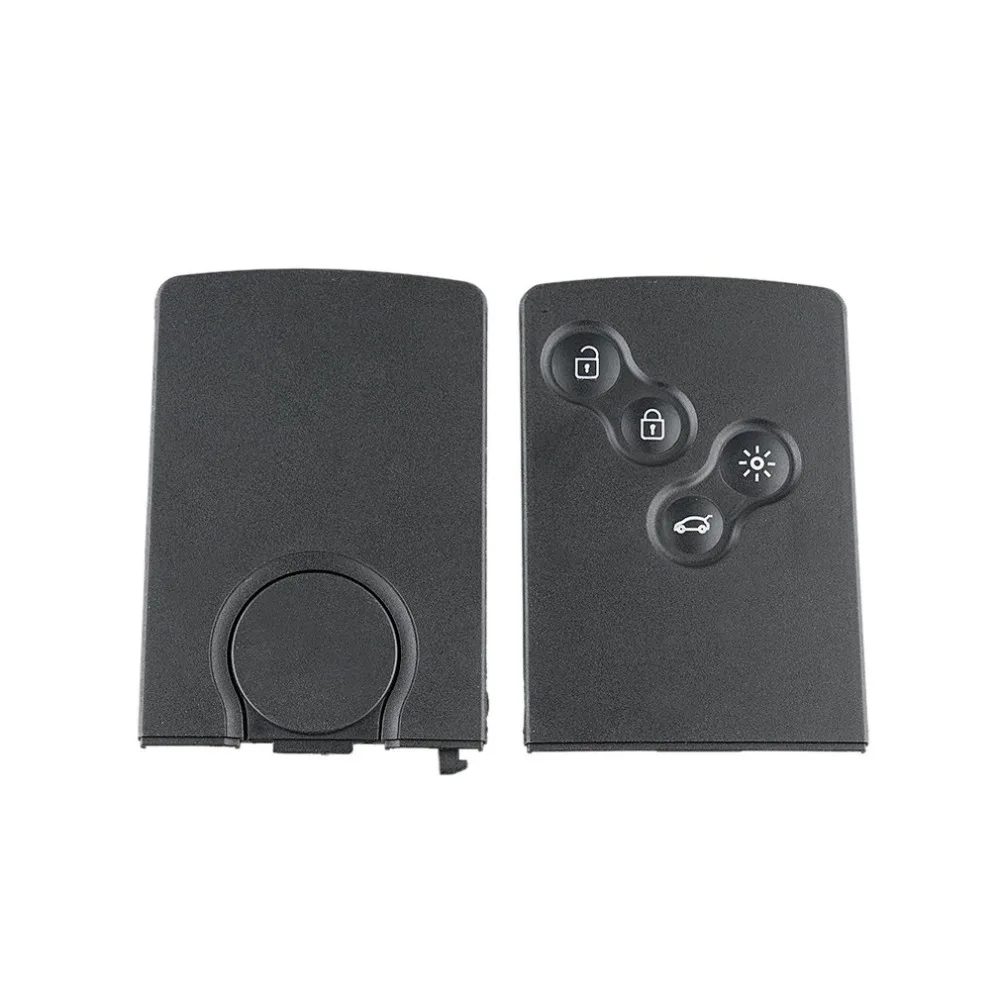 4 Buttons Smart Remote Key Blank With Key With Blade FOB Key Case For Renault Koleos Clio Original Keys Shell