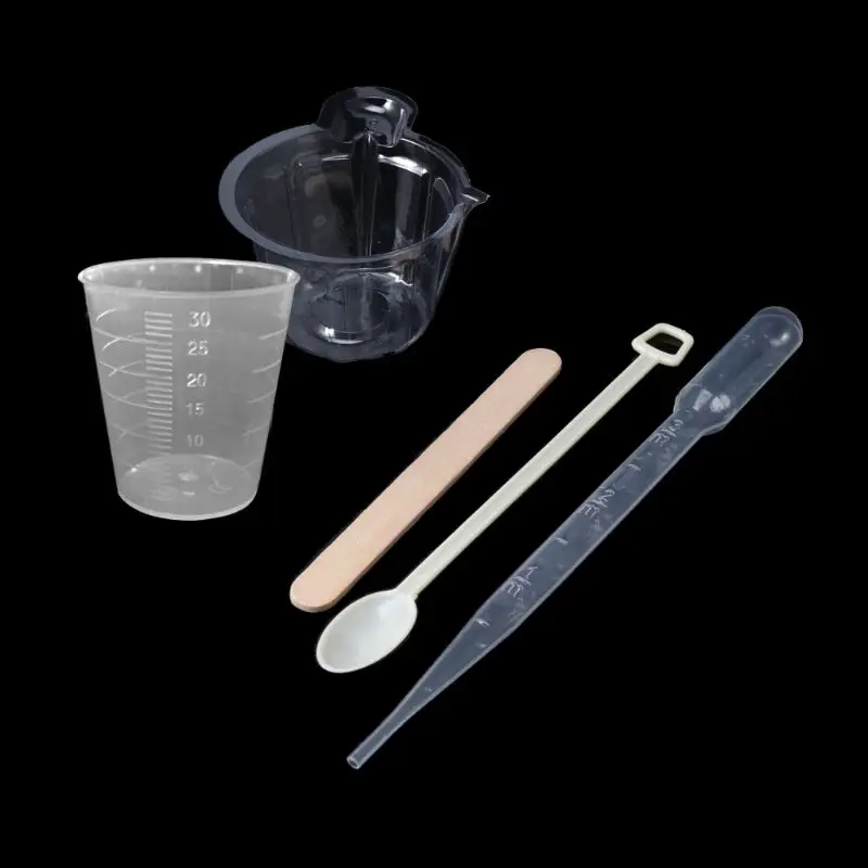 DIY эпоксидная смола формы инструмент для изготовления ювелирных изделий набор с мешалками капельницы ложки чашки