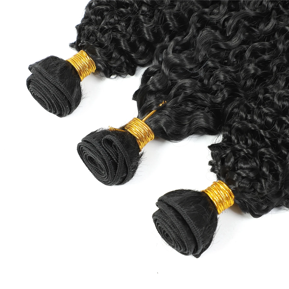 Aigemei Synthetic Afro Curls Crochet Braids Ombre Braiding Hair Deep Wave Twist Crochet Hair Natural Extensions For Black Women