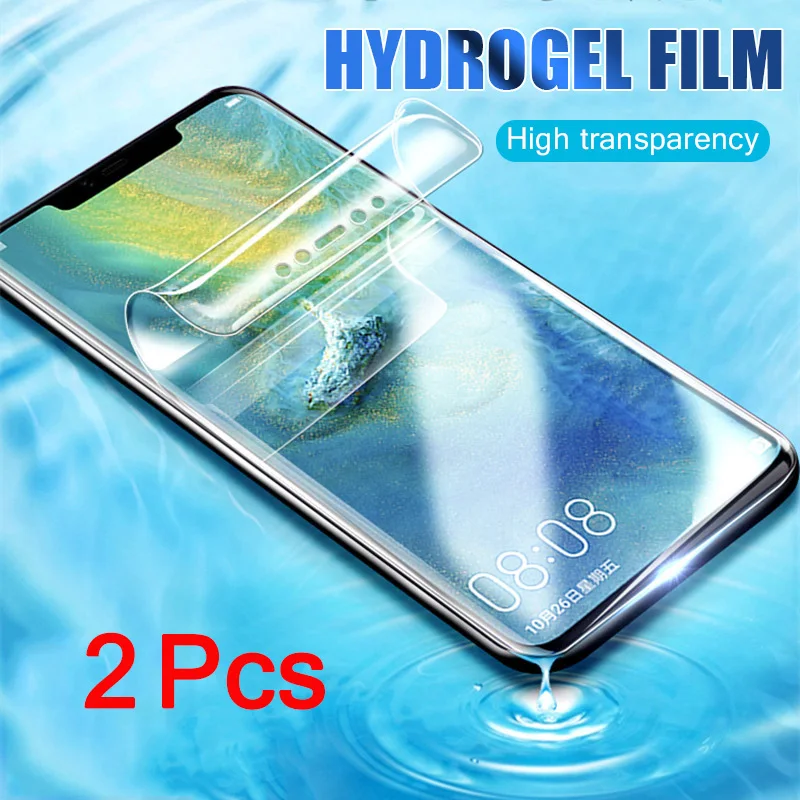 Гидрогелевая пленка для Huawei P40 P30 Pro P20 Mate 20 Защитная Honor 9X 8X 10 30 2 шт.|Защитные стёкла