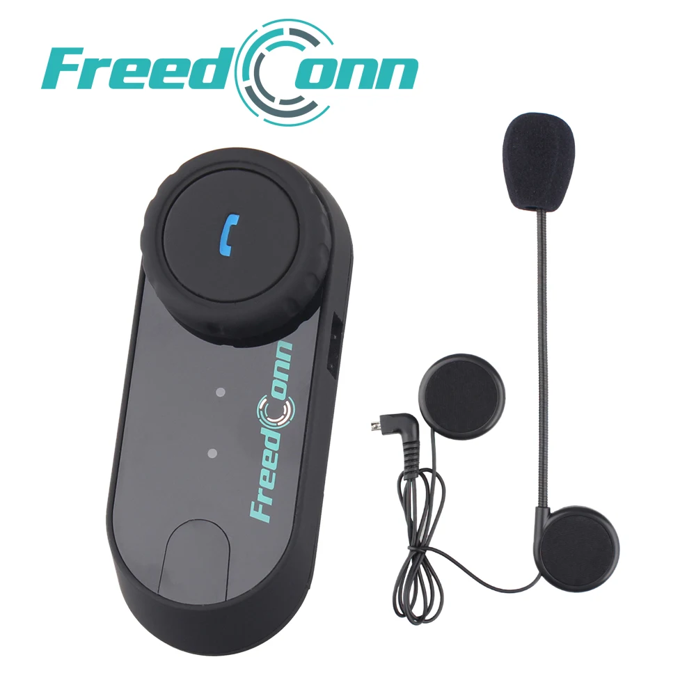 FreedConn T-COMVB мотоциклетный шлем Bluetooth Интерком 800 м BT интеркоммуникационная гарнитура с fm-радио - Цвет: hard microphone