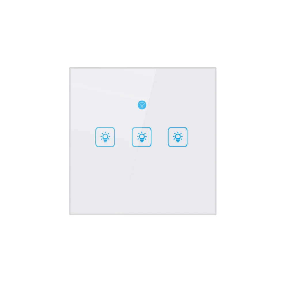Великобритания умный WiFi Трехходовой кнопочный переключатель для Amazon Alexa/Google Home App control
