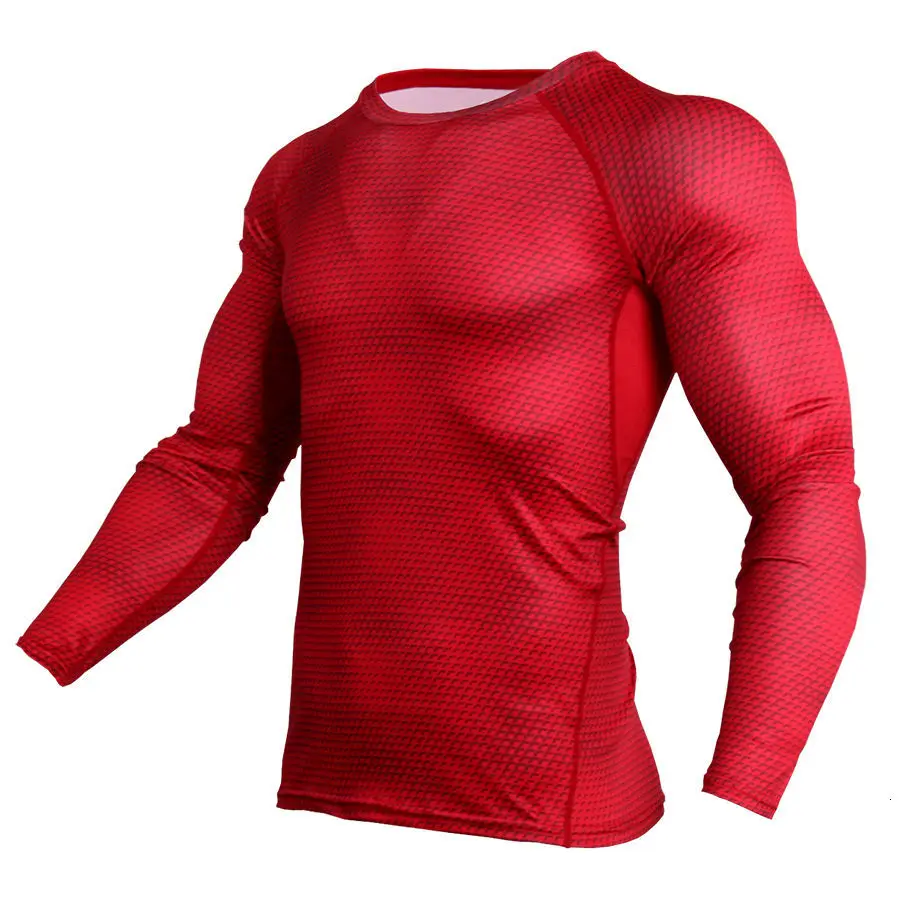 2019 rashguard компрессионные для ММА костюмы Топы И Футболки Базовый Слой Леггинсы мужское термобелье Кроссфит, бодибилдинг футболка