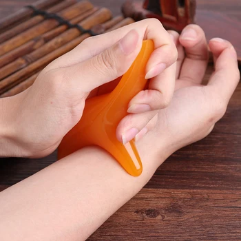 

Health Care Tools Guasha Scraper SPA Body Face Leg Slimming Scraper for Body Face Leg Portable Beeswax Massage Board