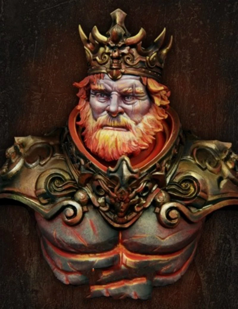 

1:10 Resin Bust Model kit King unpainted XX41D