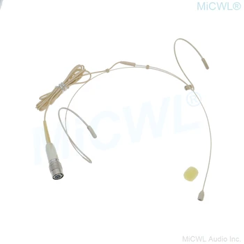 

High Quality Double Ear Headset Face Microphone For Audio-Technica ATW Series BeltPack Wireless Hirose 4Pin Plugs