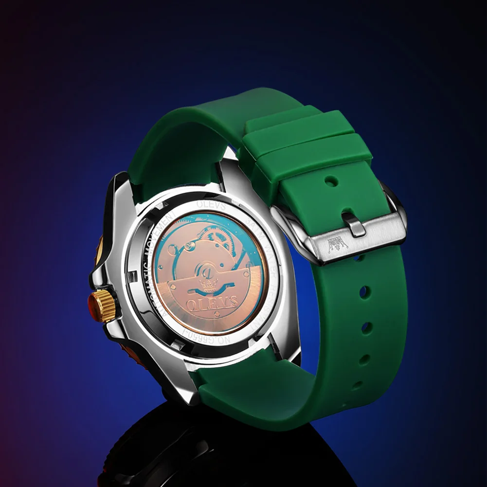 Originální luxusní automatický hodinky muži mechanická pohyb silikon řemen vodotěsný hodinky káča značka náramkové hodinky montre homme +box