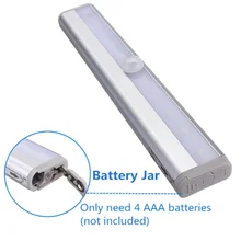 Светодиодный светильник для шкафа на батарейках инфракрасный детектор движения настенный аварийный светильник кухня спальня лампа Индукционная лампа человеческого тела