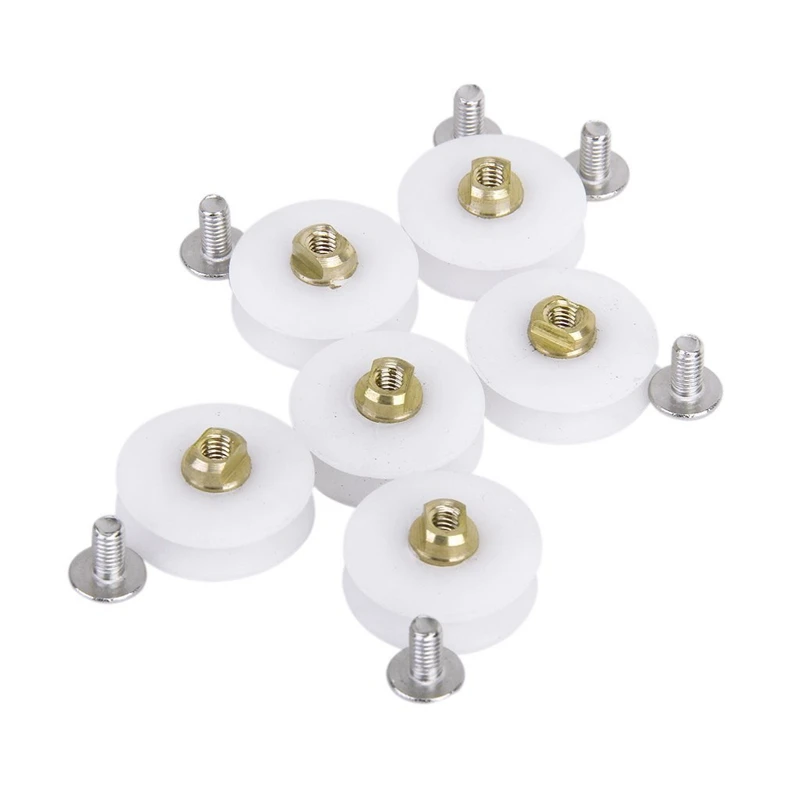 

6 pcs Replacement Shower Door Roller Runner Wheel Diameter 22.5 mm