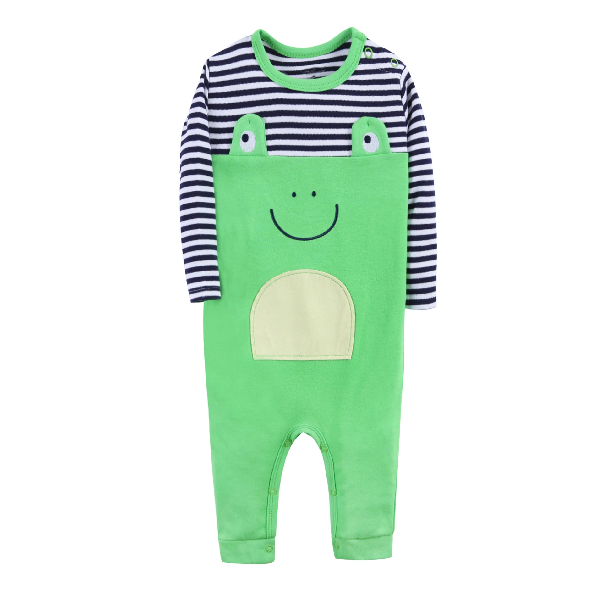 

2019 Spring New Style Men And Women Infant Animal Modeling Romper Onesie Long Sleeve Leveling Feet Crawling Clothes Childrenswea