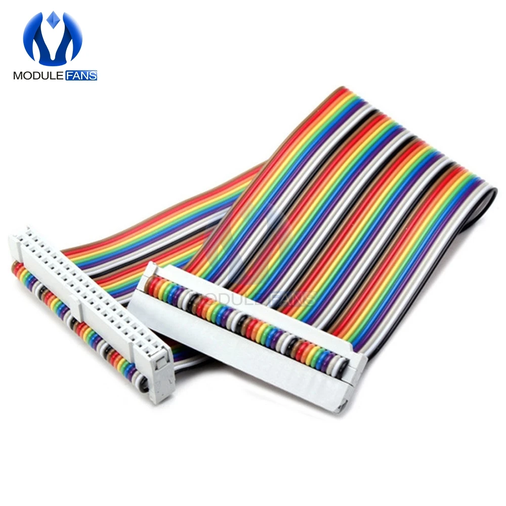 20 см 40 PIN Way GPIO Радужный ленточный кабель для Raspberry Pi Model B / +|cable gpio|cable ribboncable pin |