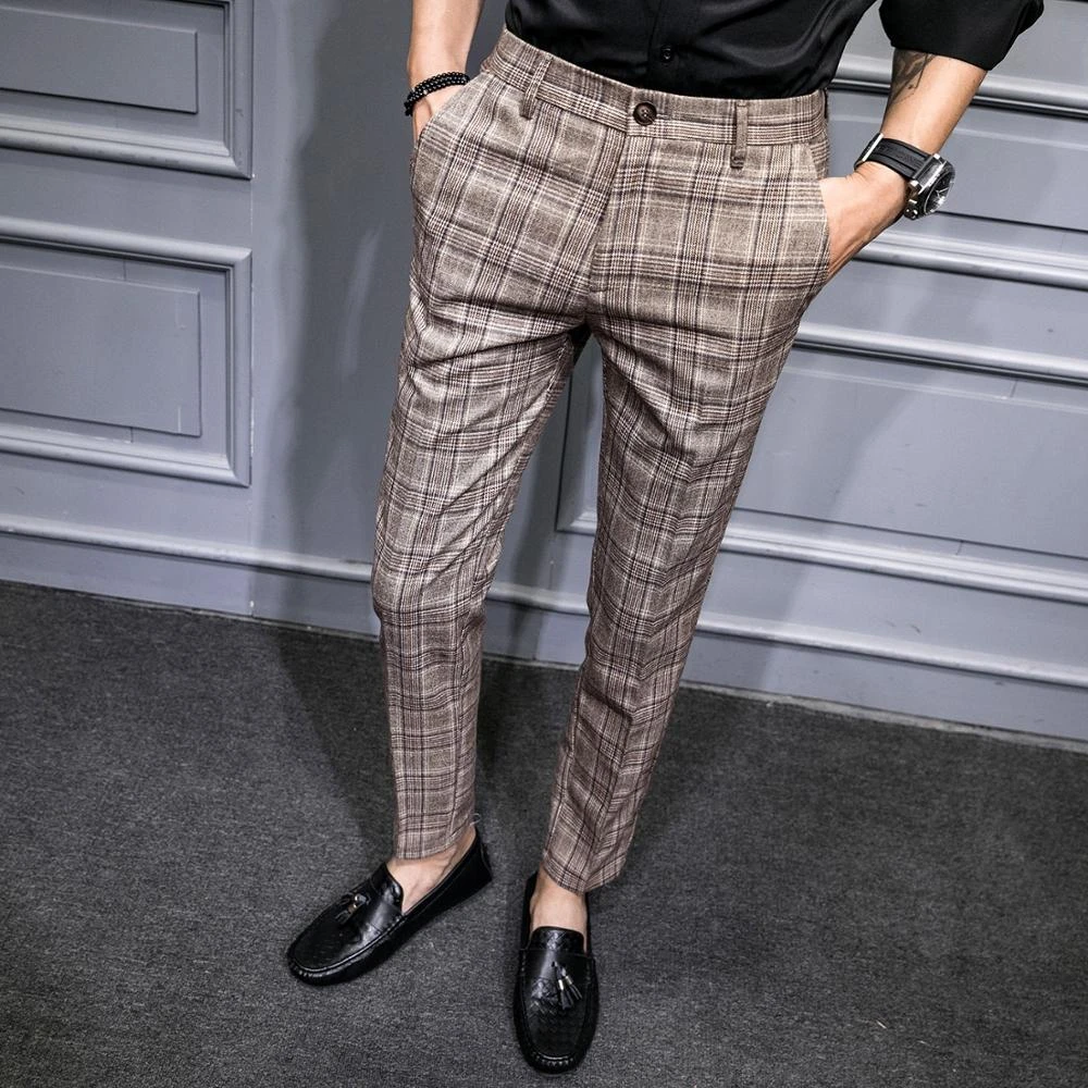 Men/'S Casual Trouser Pant Solid Pattern Business Pants Trousers