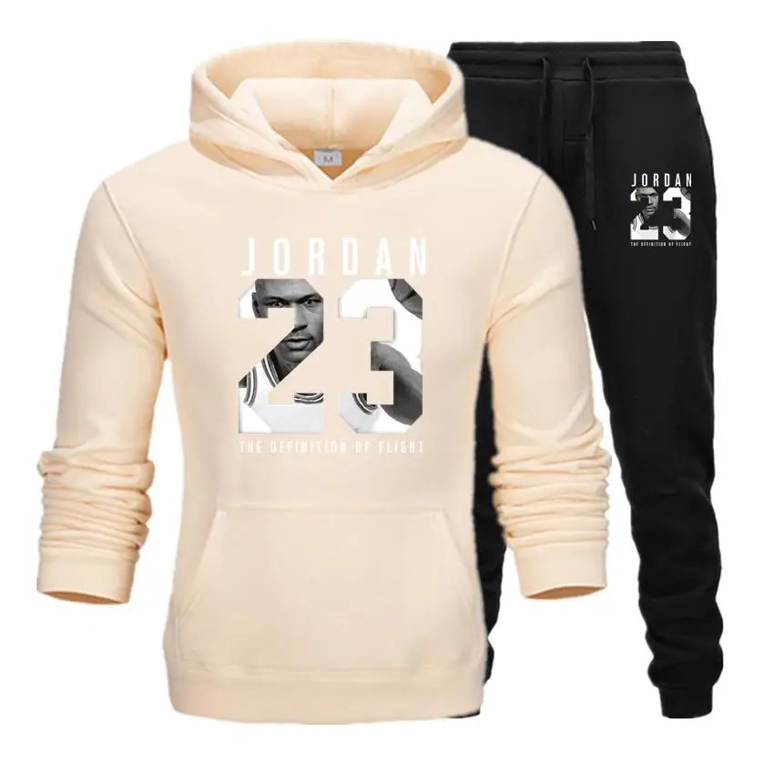 Blog New 2019 Brand Tracksuit Fashion JORDAN 23 Men Sportswear Two Piece Sets Cotton Fleece Thick hoodie+Pants Sporting Suit Male 3XL