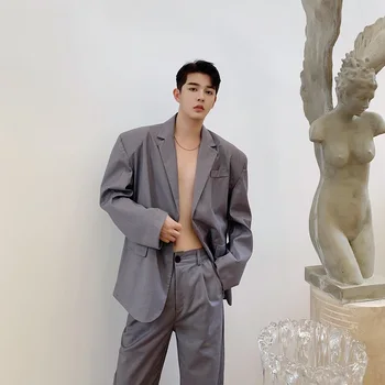 

2020 New Men's Fashion Personality Fashion Suit Fashion Slim Suit Jacket