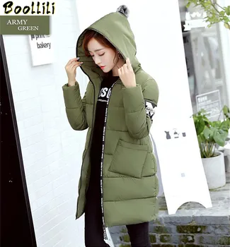 

Boollili Fashion Parka Mujer 2020 Warm Hooded Winter Coat Female Casual Jacket Students Sweet Padded Parkas Abrigo Mujer