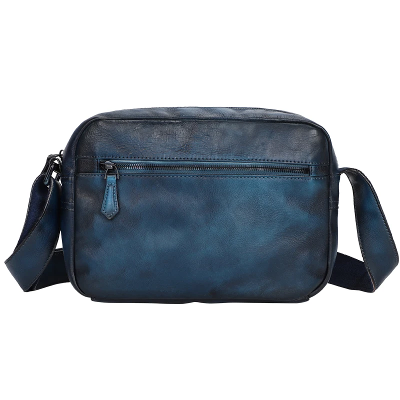 

Youthful vitality blue portable single shoulder bag for men women