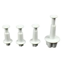 4 шт./компл. сливы для выпечки тортов с помадной начинкой декоративная форма "кондитерский шприц для украшения изделий резец плунжера Цветочная форма инструменты сделай-сам домашний Кухня BakeTools украшения