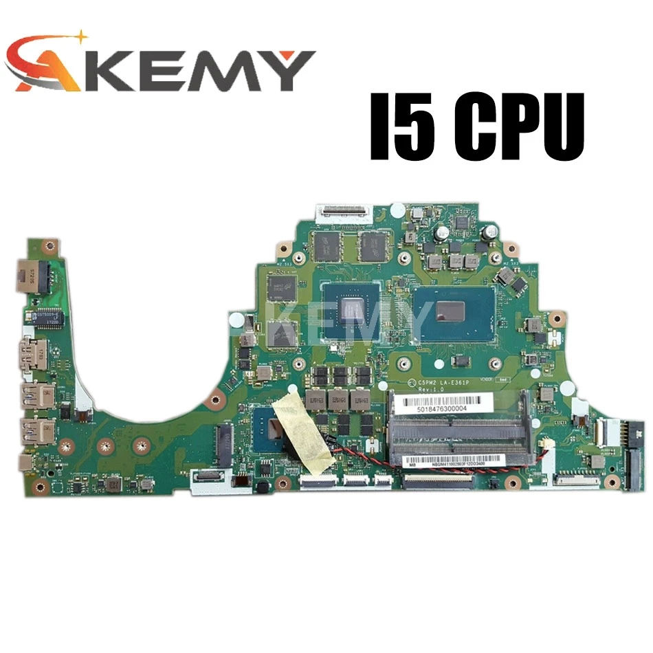 LA-E361P NB.GM211.001 для Acer aspire VX5-591 VX5-591G Материнская плата ноутбука DDR4 I5-7300HQ Процессор GTX