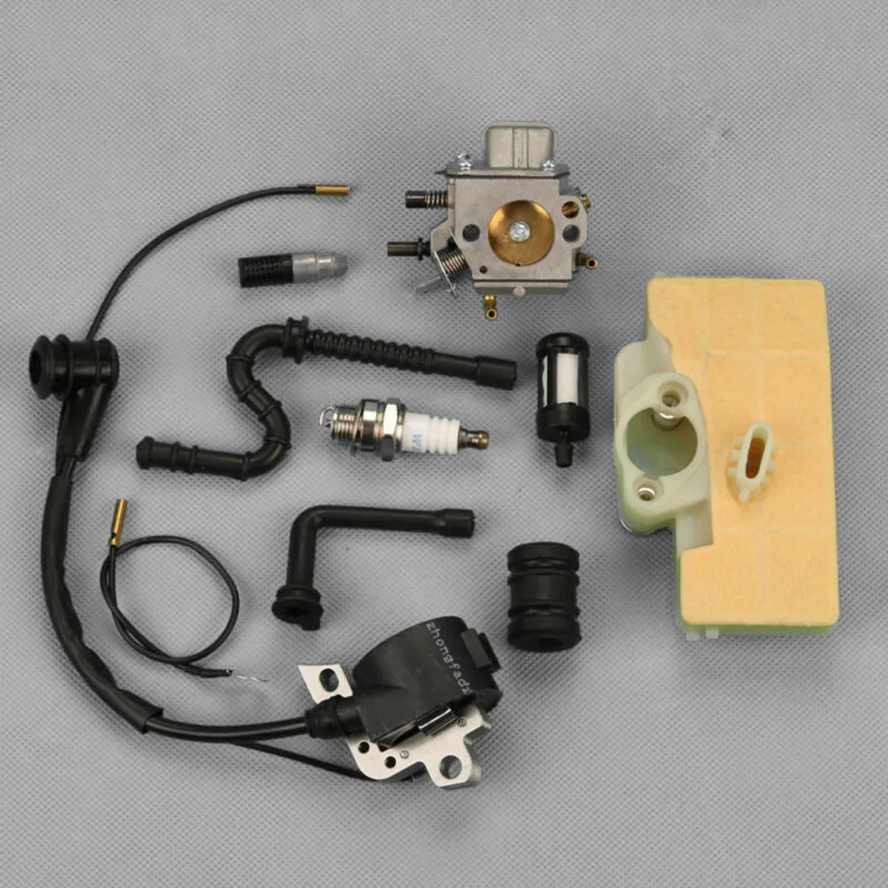 

Spare Parts Carburetor Kit Ignition coil Set Intake pipe Fuel line Oil circuit Replacement
