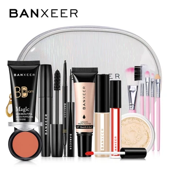 

BANXEER Professional Makeup Sets Cosmetics BB Cream Lipgloss Mascara 4D Waterproof Liquid Lipstick Extension Eyelash Makeup Kits