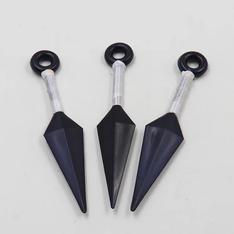 Anime Naruto Uchiha Itachi Cosplay Kunai Shuriken Plastic Throw Weapon Kakashi Handheld Short Sword Darts Halloween Props Toys