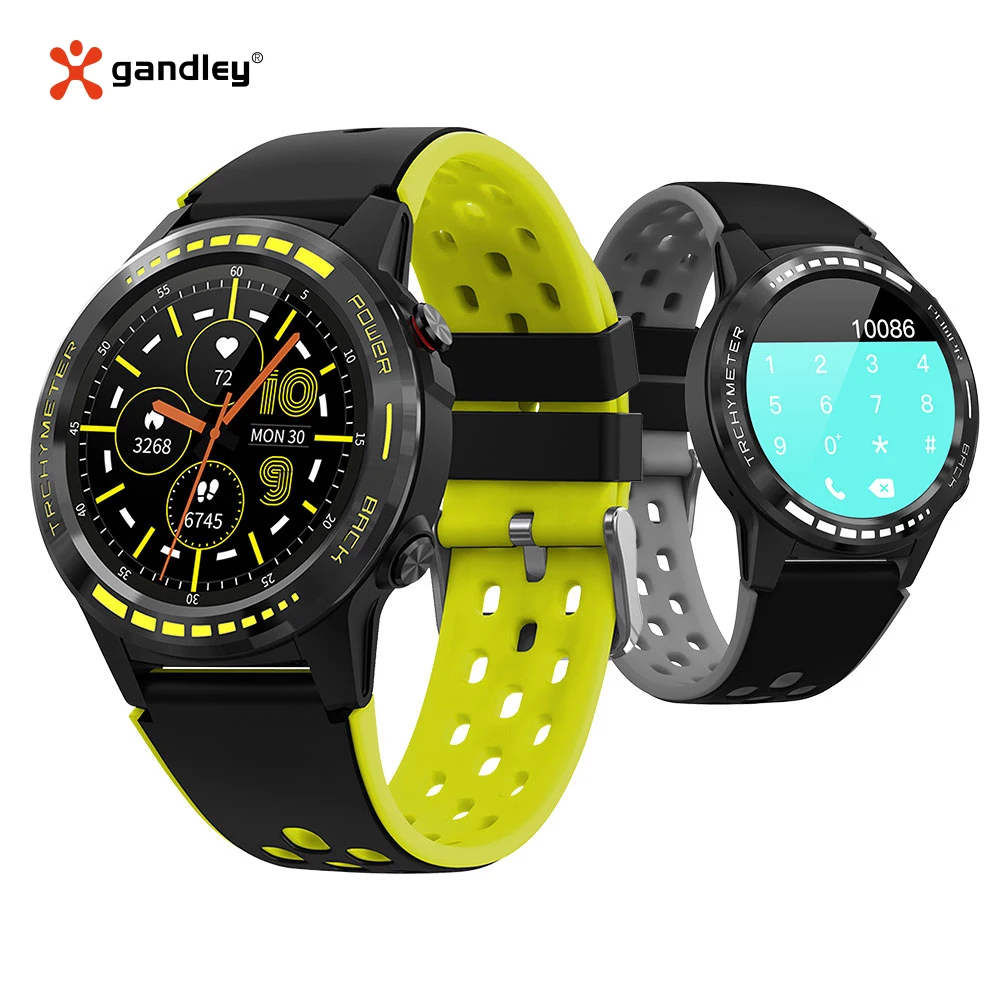 GANDLEY GPS Smart Watch With Sim Card Slot Heart Rate Multi Sport Modes Blood Pressure For Android/IOS Support Bluetooth Call