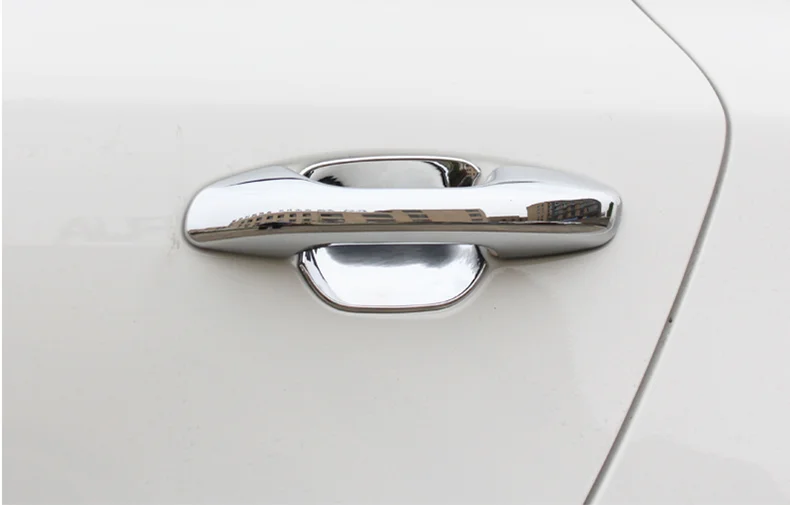

For Kia Rio 4 X-line 2017 2018 2019 2020 ABS Chrome Carbon Fiber Door Handle Cover Trims Car Decoration Styling Accessories