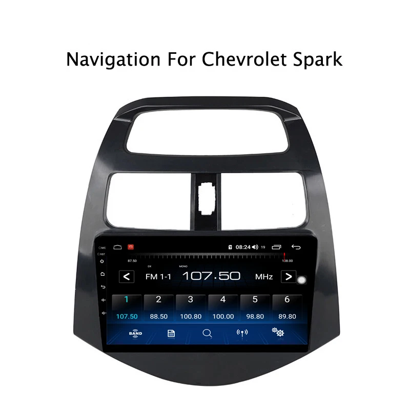 Ectwodvd 9 дюймов Andriod 8,1 автомобильный DVD gps для Chevrolet Spark 4G ram 64G rom CarPlay DSP 4G LTE с wifi