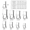 10pcs/box Double Fishing Hook Fly Tying Double Frog Hook Bass Weedless Fishing Asist Hooks Fishhook for Soft Lure Jig Head 2