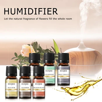 EUQEE 6pcs/set Fragrance Oil Gift Kit For Diffuser Coffee Bakery Harvest Spice Pumpkin Pie Forest Pine Sweet Fruit Aroma Oils 4