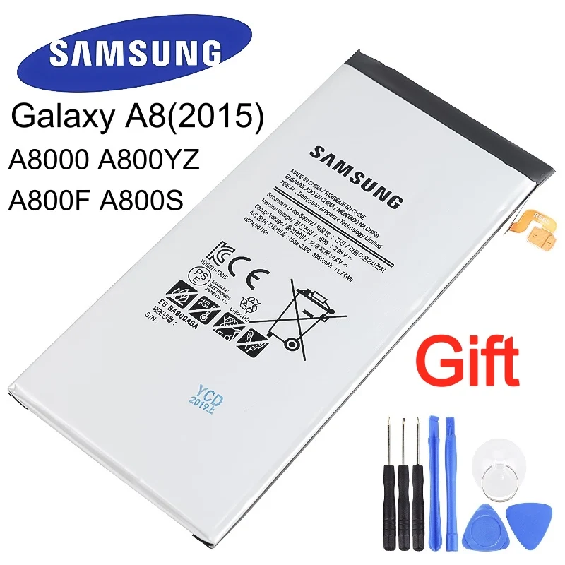 Оригинальная планшетофон SAMSUNG 3050 мАч для Samsung Galaxy A8 (2015) A800 EB BA800ABE A800F A800S A800YZ +
