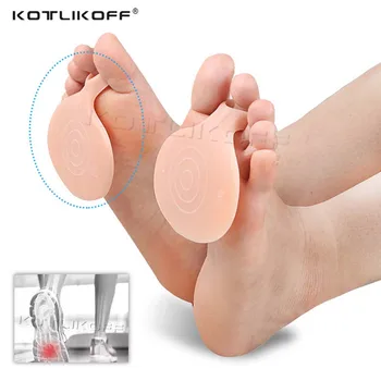 

Silicone Gel Insoles Pads Cushions Forefoot Pain Support Front Feet Care Heel Shoes Slip Resistant Pads Washable Non-slip Insert