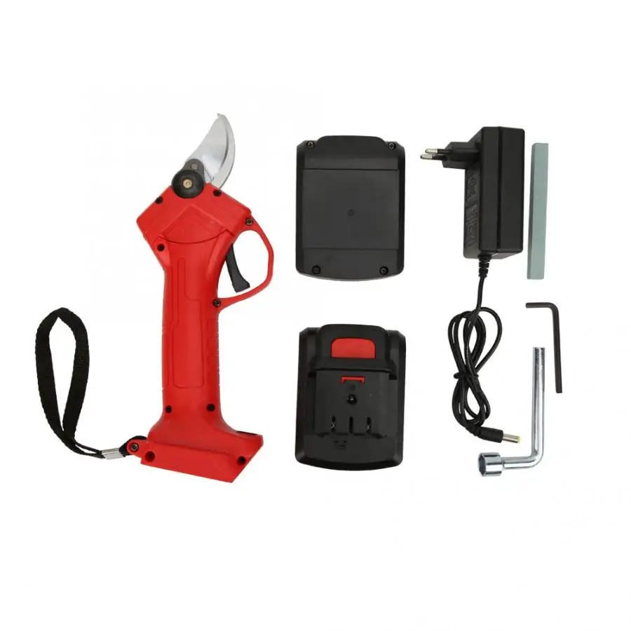 

16.8V 100W Electric Branch Cutter Lithium Battery Secateurs Pruning Cutter EU Plug 110~240V