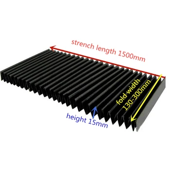 

130-245mm length 1500mm Protective Cover Rail Telescopic Shield Machine guard Dust Cover Cloth Water Dust-proof CNC customized
