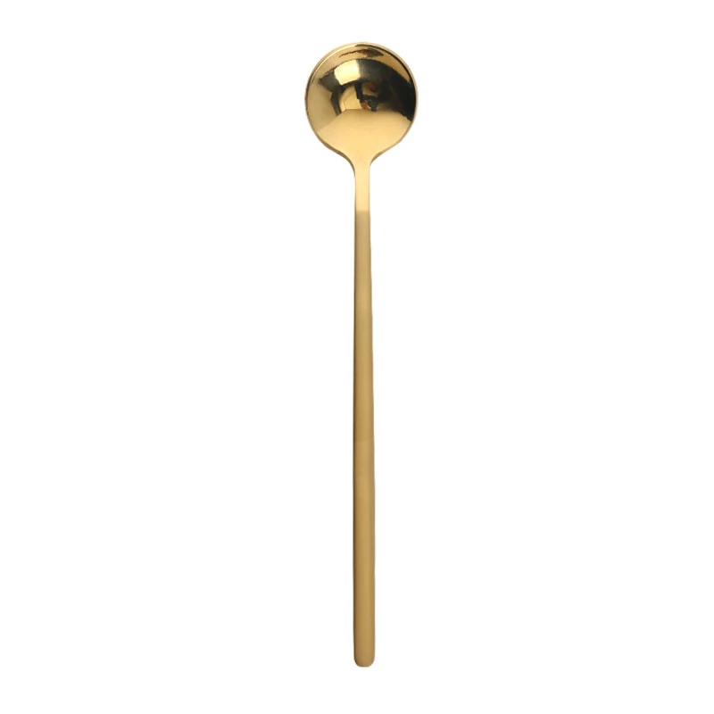 

1 Pcs/Set Coffee Scoop 304 Stainless Steel Coffee Spoon With Long Handle Dessert Tea Spoon Set Kitchen Accessories Gold L