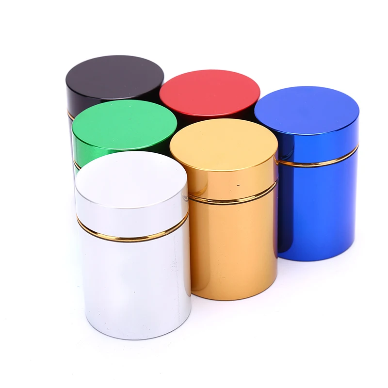Storage Box Storage Jar Storage Can Herb Storage Container Storage Sets Plastic Storage Bottle Smell Proof Container Aluminum Herb Stash Metal Sealed Can Tea Strage Bottles Jars Boxes