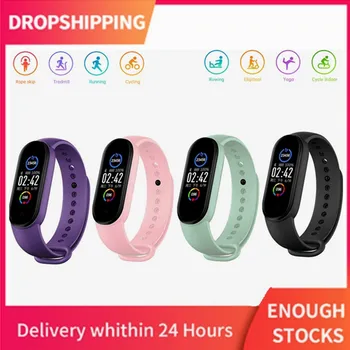 

HOT Sell M5 Smart Bracelet Bluetooth Sport Fitness Tracker Heart Rate Monitor Waterproof Women Men Wristwatch Smart Band