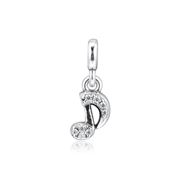 

Fits Pandora Me Link Bracelet 925 Sterling Silver Musical Note Dangle Charm Beads for Jewelry Making berloques kralen Women Gift