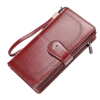 

Diysomes Ladies Wallet Korean Version of The Multi-functional Tri-fold Zipper Clutch Duo Ka Wei Purse Mobile Phone Bag Women PU