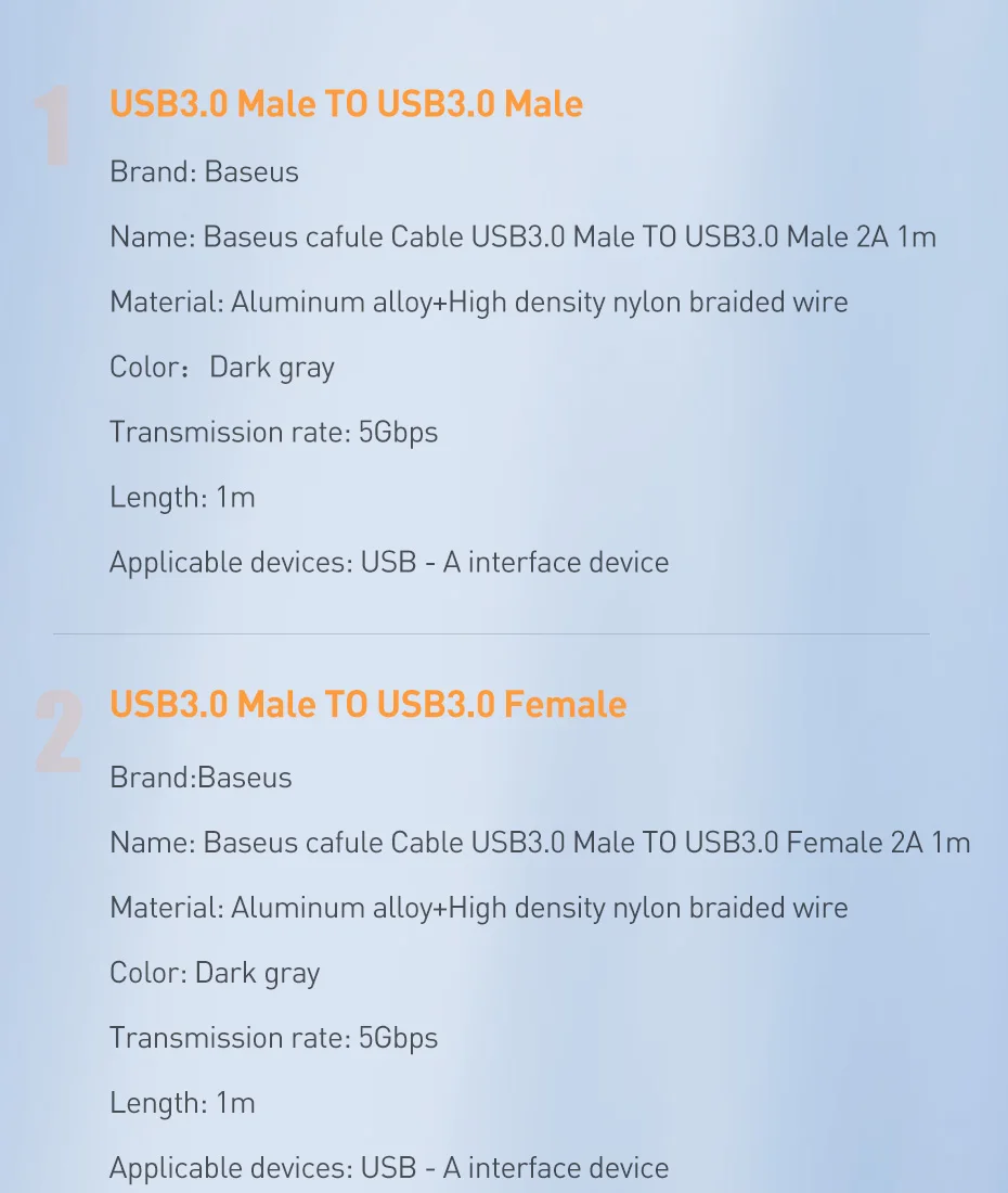 Baseus USB 3,0 к Micro B кабель 5 Гб быстрый usb тип A Micro-B кабель для передачи данных для samsung S5 Note 3 HDD внешний жесткий диск шнур