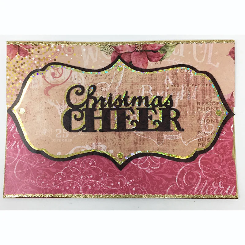 Новое поступление Cheer Christmas дизайн поделки металлические Вырубные штампы Скрапбукинг альбом Сделай Сам бумажные карты ремесло тиснение штампы