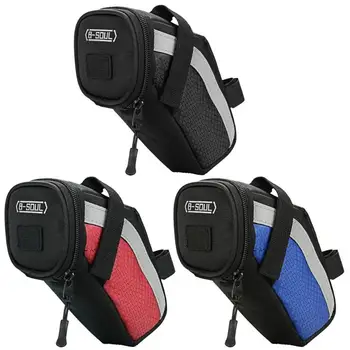 

Hot Sale Bicycle Bags Delicate Texture B-SOUL Bicycle Reflective Saddle Rear Tool Bags MTB Bike Seatpost Seat Tail Bags