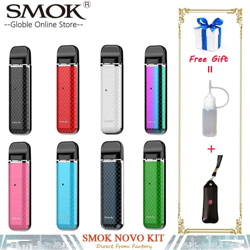 В наличии! SMOK NOVO комплект 450 мАч Novo устройства 2 мл Pod испаритель электронные сигареты Vape Pen Starter Kit VS SMOK Vape ручка 22 комплект