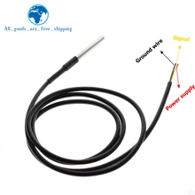 TZT DS1820 edelstahl paket Wasserdichte DS18b20 temperatur sonde temperatur sensor 18B20 Für Arduino(China)