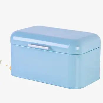 

Home Office Metal Storage Box Bread Shape Large Capacity Container Organizer