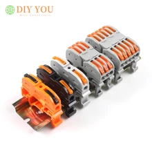 10/30/50/100PCS Rail Type Quick Wire Connectors Connection Terminal Press Connector Instead Of UK2.5B Terminal Block SPL-1 SPL-2