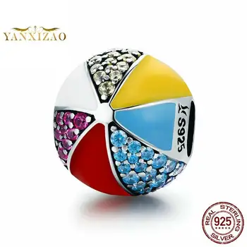 

Colored ball wholesale Diy spacer beads natural stone for jewelry making Fit charm pandora bracelet silver 925 original