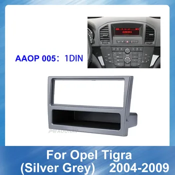 

1 Din Car Stereo Radio CD Player Fascia Panel Plate Frame For OPEL Tigra Silver Grey 2004-2009 Car refitting DVD frame