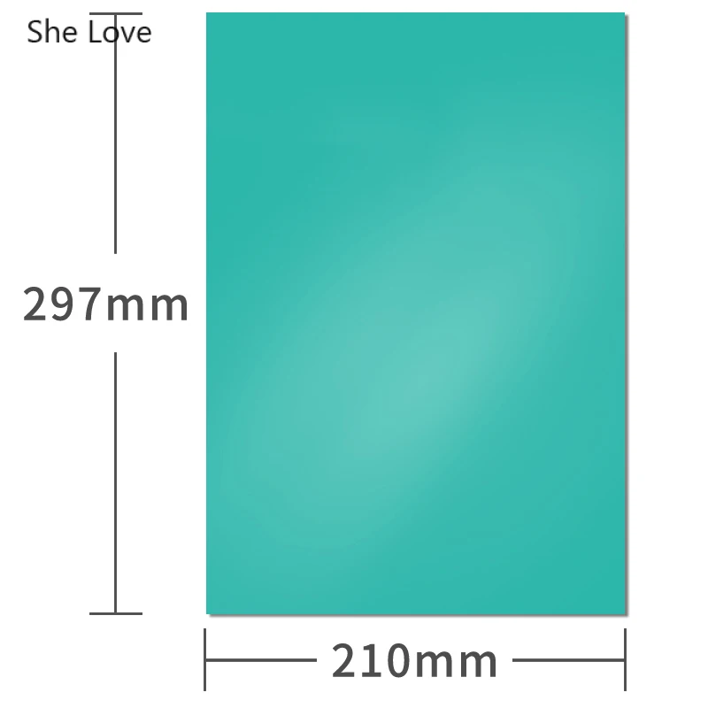 She Love 297X210 мм A4 красочные магнитные листы для резки штампов для хранения магнитных вентиляционных покрытий Diy для изготовления карт ручной работы - Цвет: 05