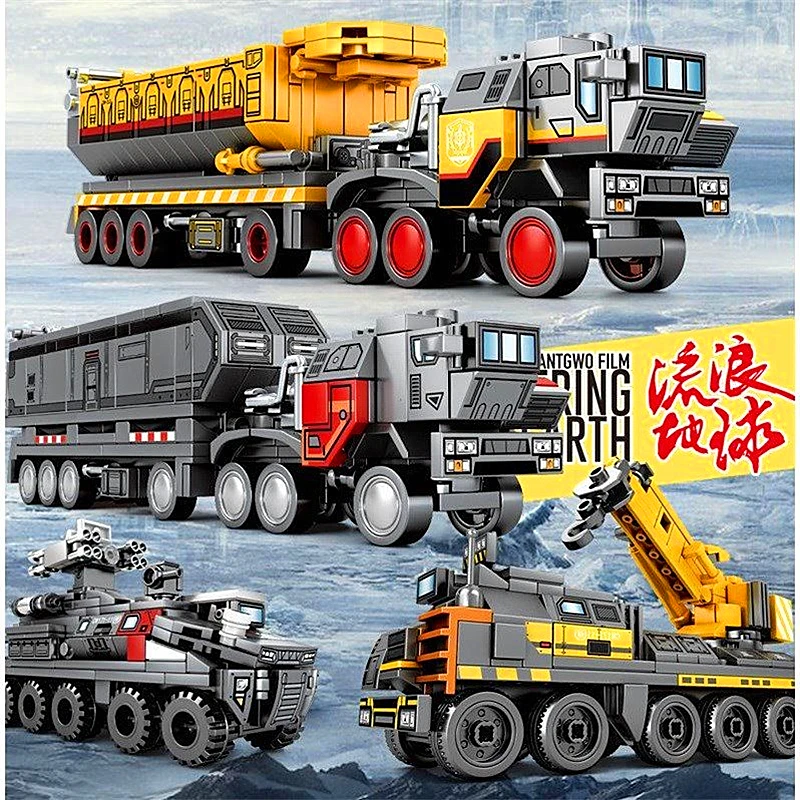 Technic город Перевозчик грузовик блуждающая земля автомобиль астронавт строительные блоки наборы кирпич город совместим для